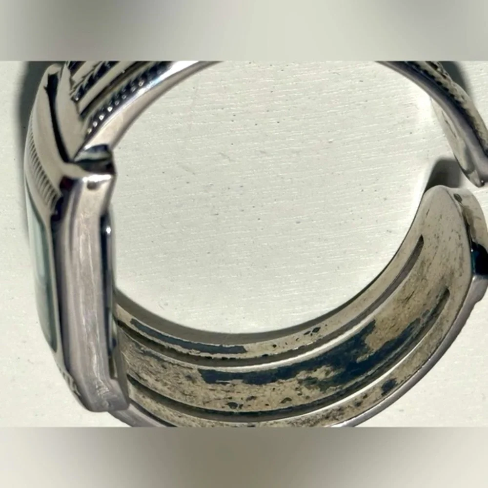 Premier Designs Silver Tone Cuff Watch